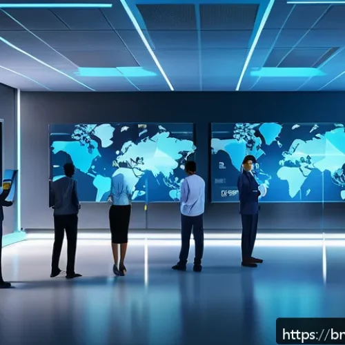 Home 31 웹 생태계의 인프라 발전 방안 - A vibrant digital illustration showcasing a modern web infrastructure integrating cloud computing an...